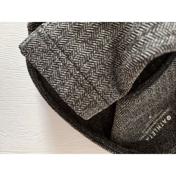 Athleta Womens Small Delancey Black Herringbone High Rise Tight In Black Pocket - Picture 9 of 14